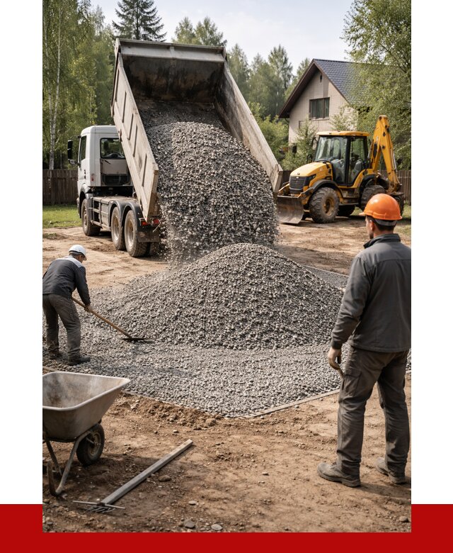 Отсыпка участка щебнем в Тайшете от 6750 р. ПРОНЕРУДТшт